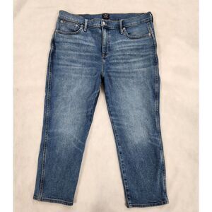 J. Crew Womens Classic Vintage Straight Jeans Size 16-18 Cropped Blue Denim